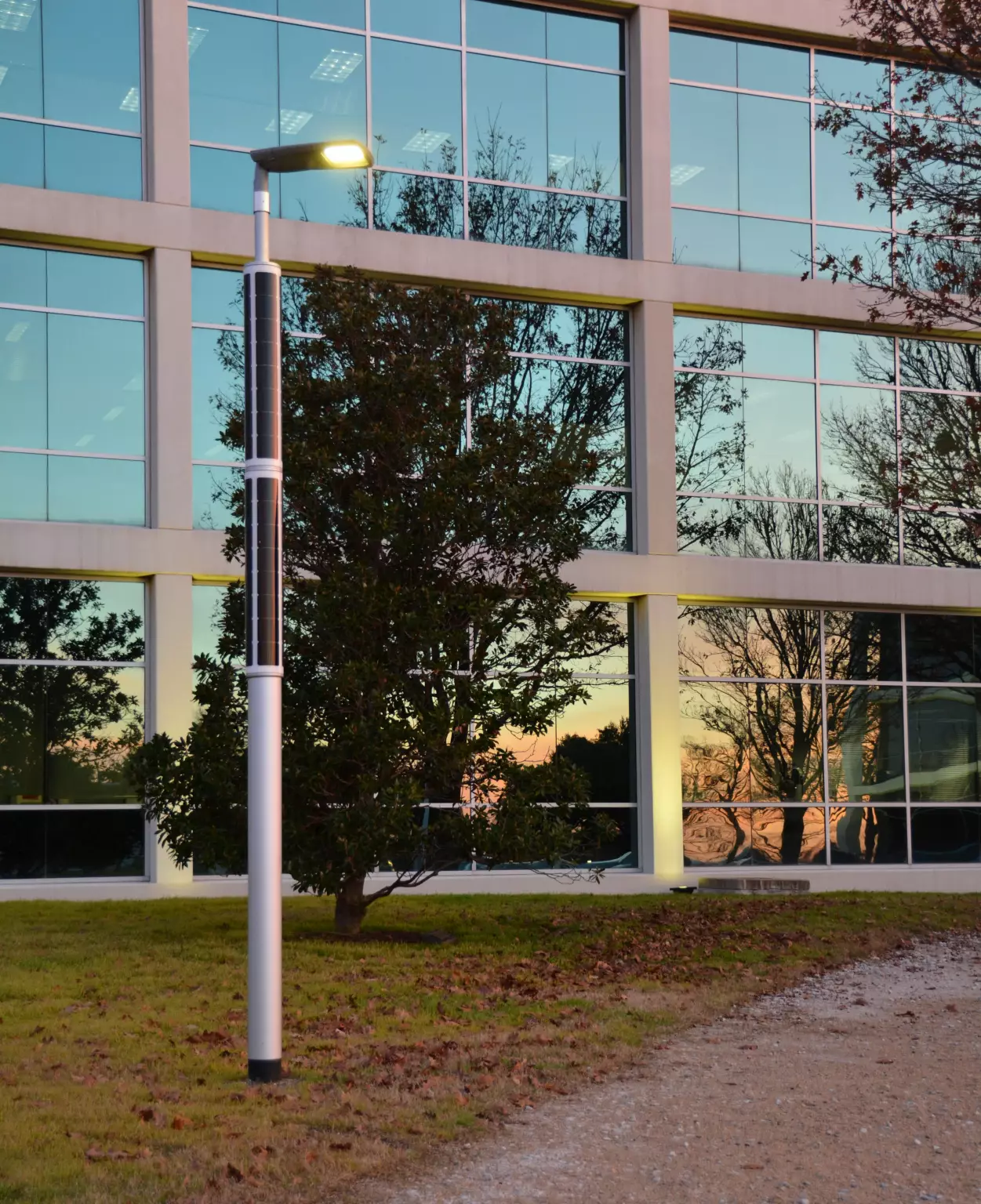 Soluxio smart solar light pole at smart city