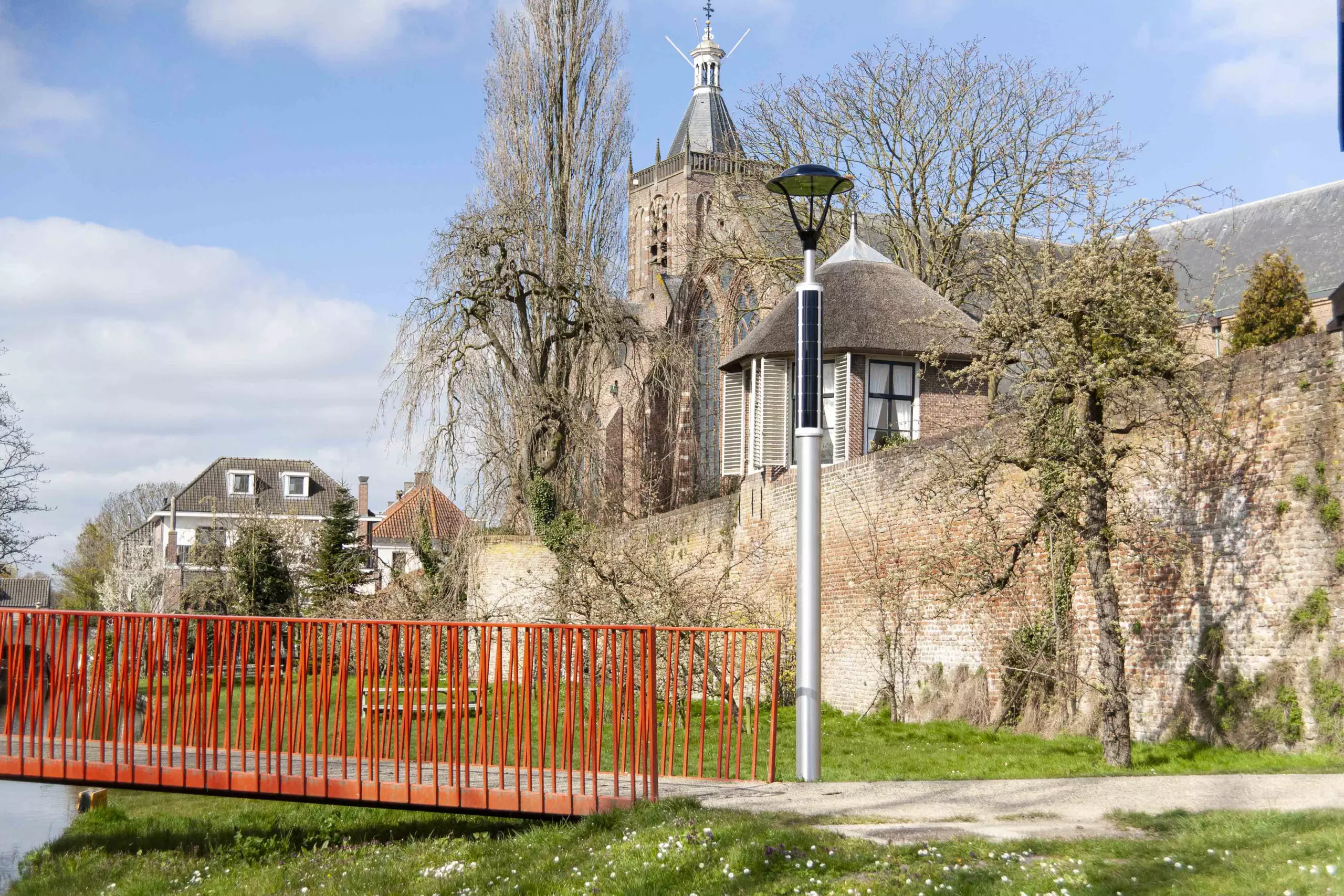 Soluxio solar pathway lights at Vianen, the Netherlands